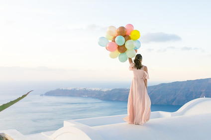Santorini engagement shoot