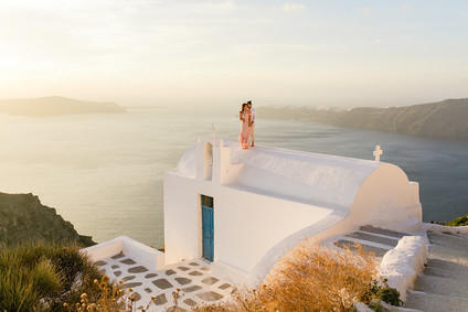 Santorini engagement shoot