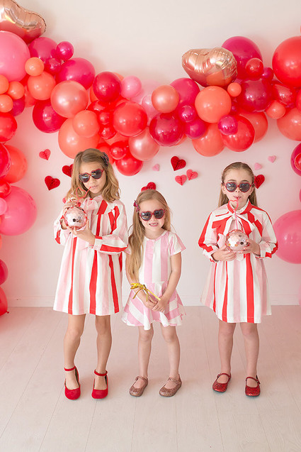 Pink and red floral Valentine's Day party Inspiration