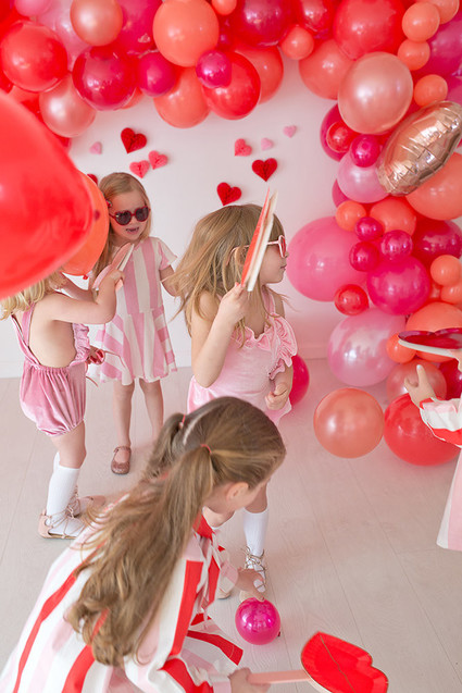 Pink and red floral Valentine's Day party