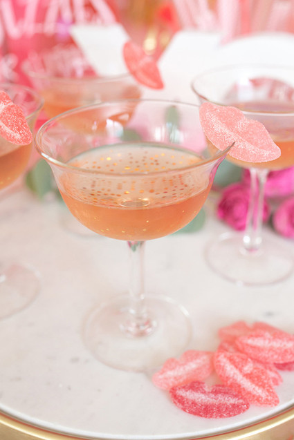 Pink and red floral Valentine's Day party Inspiration