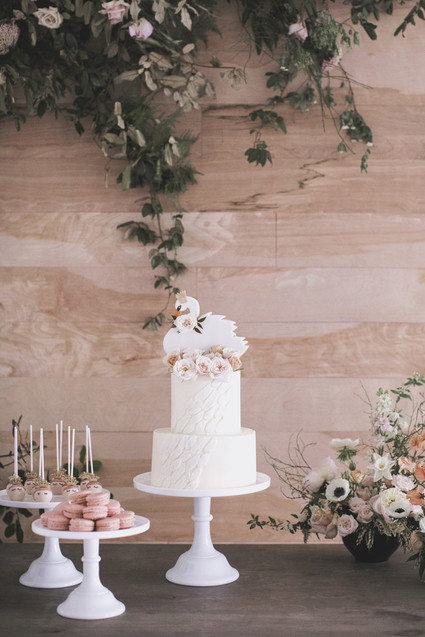 Floral Swan Lake ballet themed second birthday party