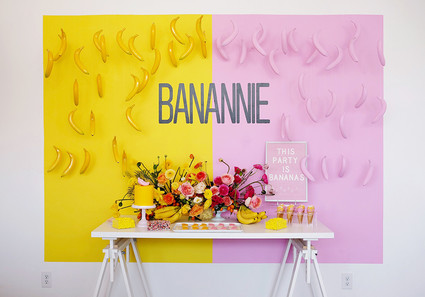 Museum of Ice Cream inspired Banana birthday party Inspiration