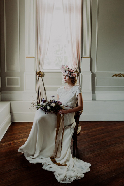 Moody spring elopement ideas at The Old Schoolhouse in Newberg Oregon