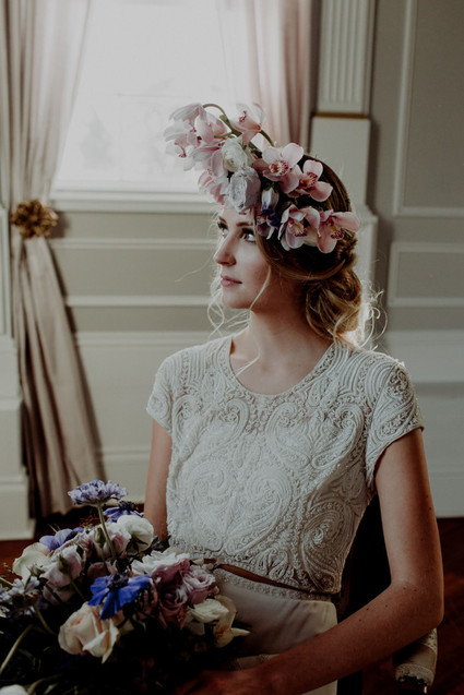 Moody spring elopement ideas at The Old Schoolhouse in Newberg Oregon Inspiration