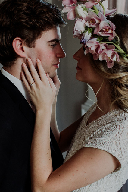 Moody spring elopement ideas at The Old Schoolhouse in Newberg Oregon