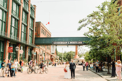 Bright whimsical Toronto Warehouse wedding