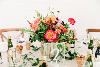 Bright whimsical Toronto Warehouse wedding