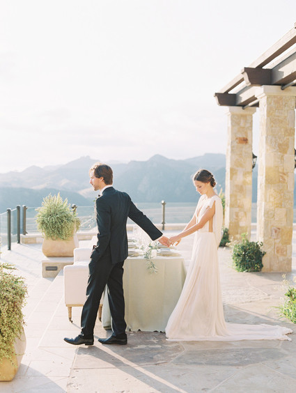 Formal Malibu Rocky Oaks wedding inspiration