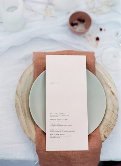 Rustic modern beach elopement ideas in Greece