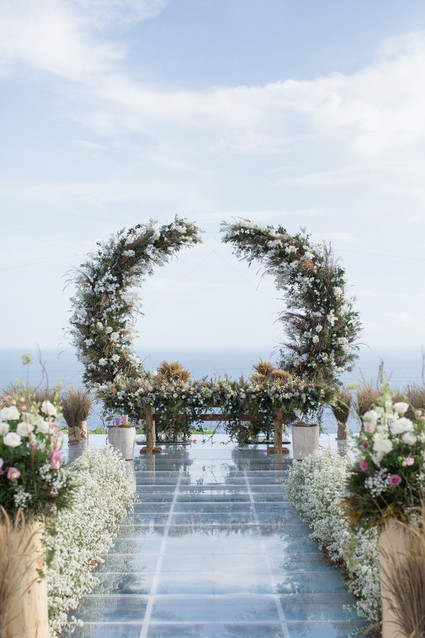 Elegant floral destination wedding in Bali