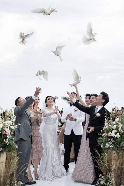 Elegant floral destination wedding in Bali