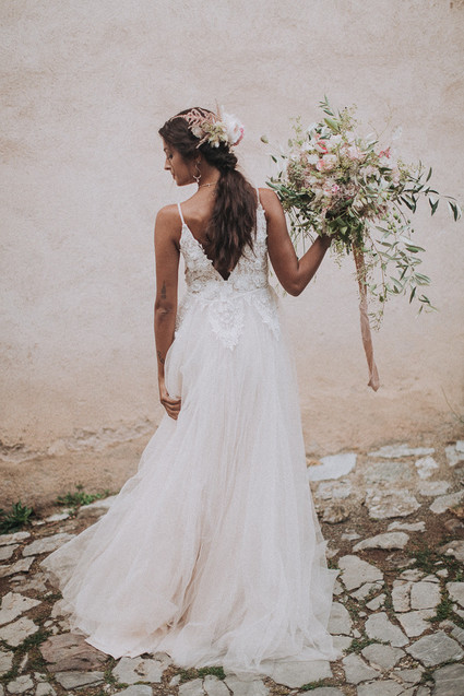 Romantic old world destination wedding in Tuscany