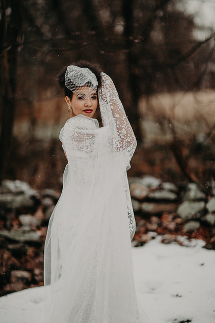 Intimate winter B&B elopement in the Hudson Valley