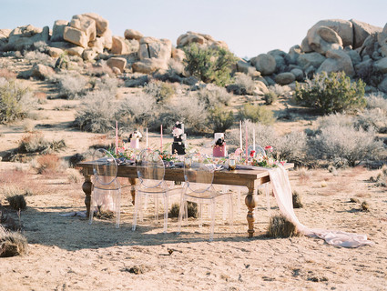 Elegant desert wedding in Joshua Tree