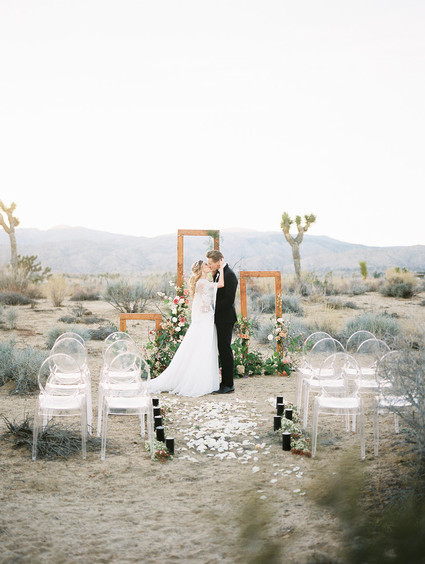 Elegant desert wedding in Joshua Tree