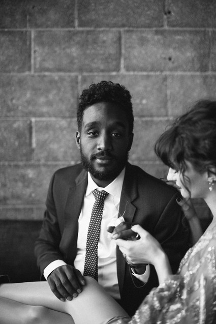 Glam cocktail party and groomsmen inspiration Inspiration