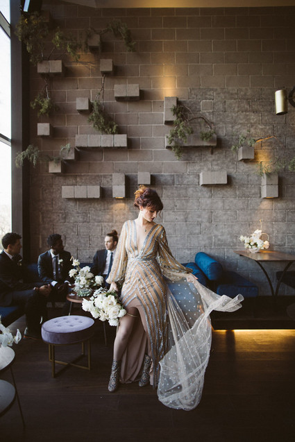 Glam cocktail party and groomsmen inspiration Inspiration