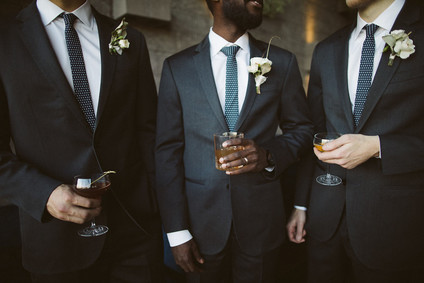 Glam cocktail party and groomsmen inspiration Inspiration