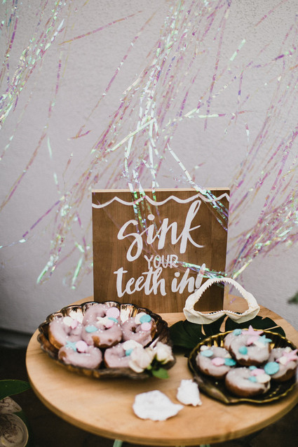 Sea themed backyard first birthday
