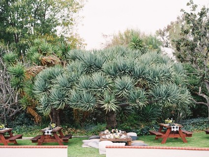 Modern camp themed 1st birthday party