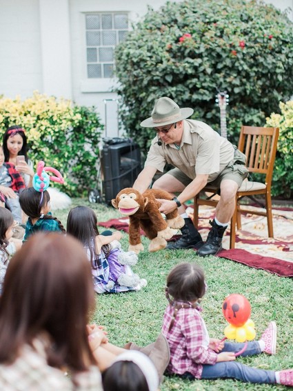 Modern camp themed 1st birthday party