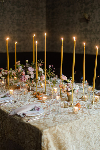 Romantic reception table Inspiration