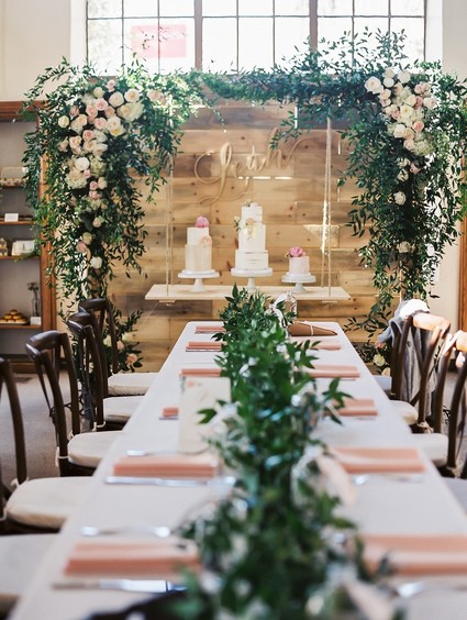 Floral feminine Korean first birthday party in Los Angeles Inspiration