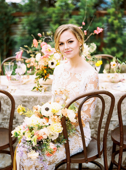 Glam spring garden wedding ideas