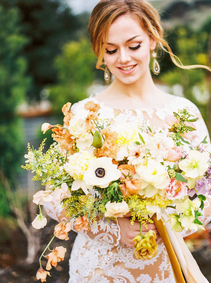 Glam spring garden wedding ideas