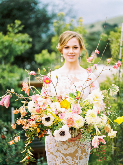 Glam spring garden wedding ideas
