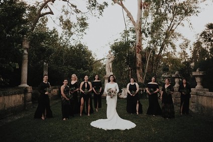 Nighttime wedding at Vizcaya Museum & Gardens in Miami