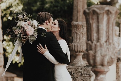 Nighttime wedding at Vizcaya Museum & Gardens in Miami