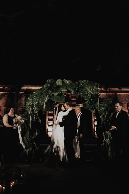 Nighttime wedding at Vizcaya Museum & Gardens in Miami