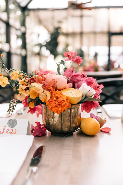 Bougainvillea inspired wedding at 5 Crowns restaurant in Corona Del Mar