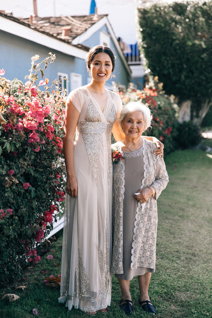 Bougainvillea inspired wedding at 5 Crowns restaurant in Corona Del Mar
