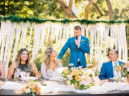 Macrame wedding backdrop