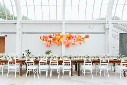 Butterfly themed spring wedding at Brooklyn Botanic Gardens