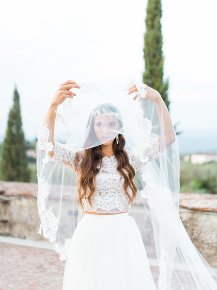 Romantic late summer Tuscan wedding inspiration Inspiration