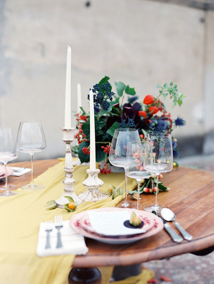 Romantic late summer Tuscan wedding inspiration Inspiration