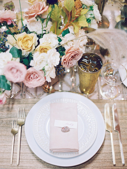 Romantic earth tone Palm Springs wedding by Amorology