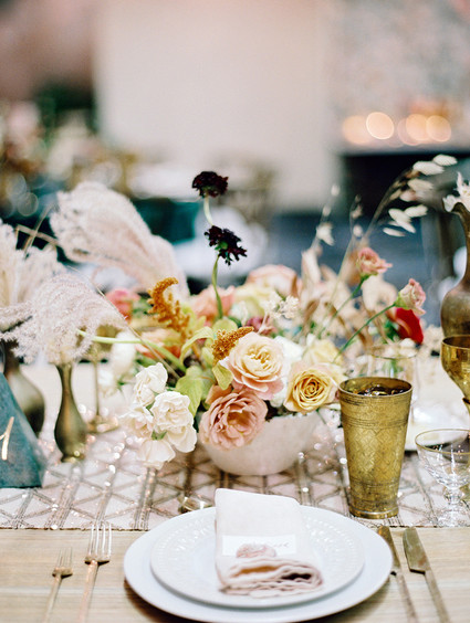 Romantic earth tone Palm Springs wedding by Amorology