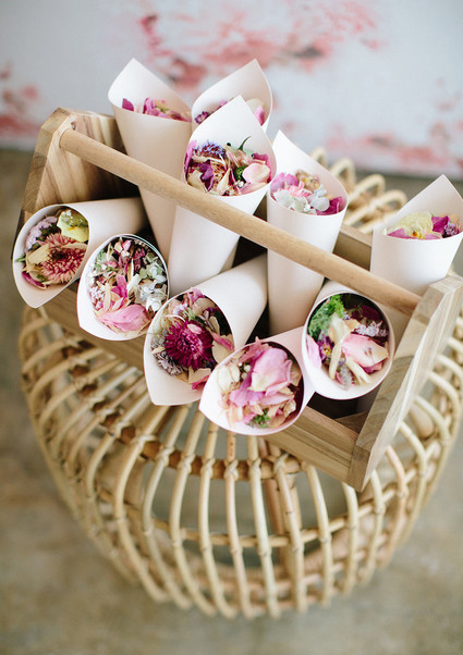 Floral wedding party ideas with The Black Tux Inspiration