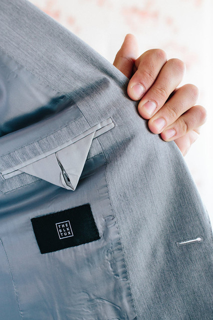 Floral wedding party ideas with The Black Tux