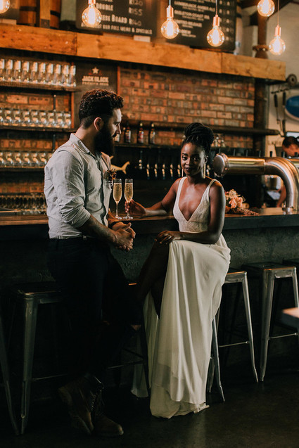 Moody urban brewery wedding ideas in Cape Town