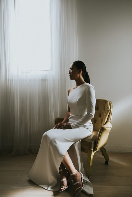 Moody minimalist spring wedding at The Ruby Street in Los Angeles