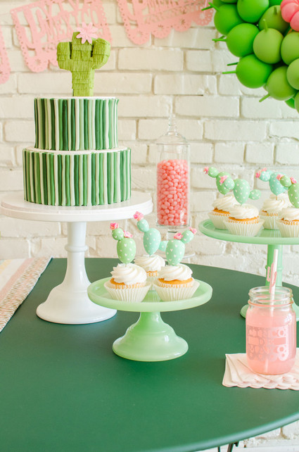 Cactus themed cinco de mayo party on 100 Layer Cakelet Inspiration