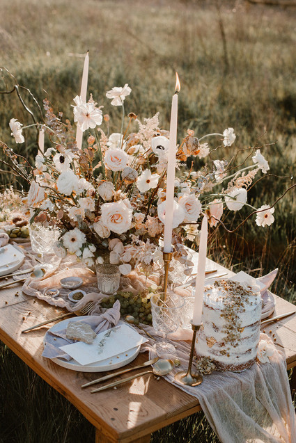 Earthy bohemian picnic ideas for summer on 100 Layer Cake