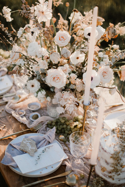 Earthy bohemian picnic ideas for summer on 100 Layer Cake