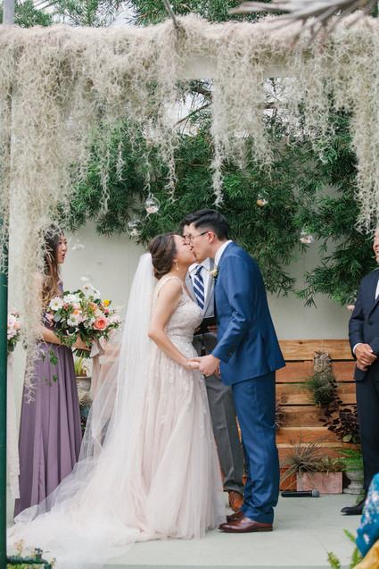 Whimsical greenhouse wedding at Shelldance Orchid Gardens